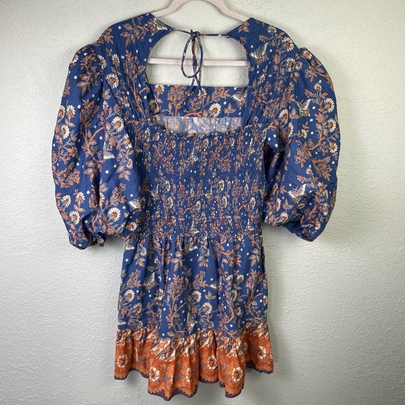 House of Harlow 1960 Dresses & Skirts - House Of Harlow 1960 Nastassia Ballon‎ Puff Sleeve Floral Dress Size XL